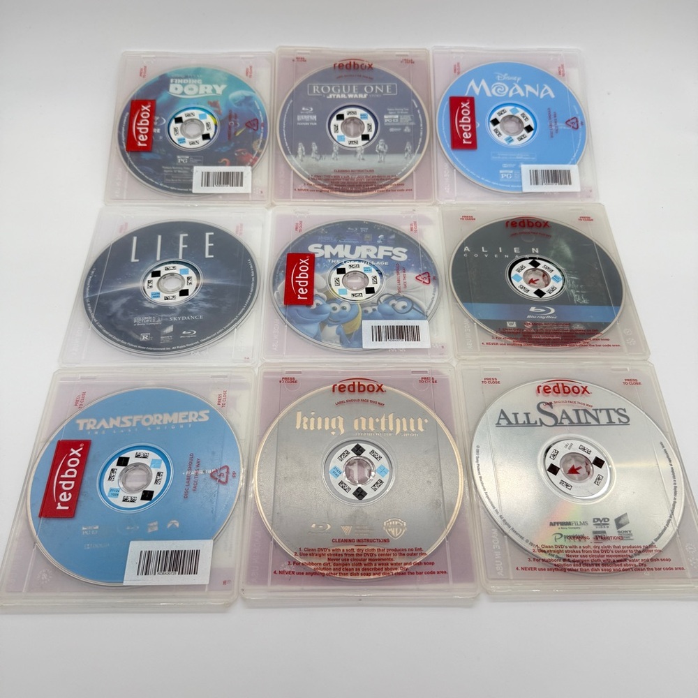 Collection of 9 Redbox Blu-Ray Movies